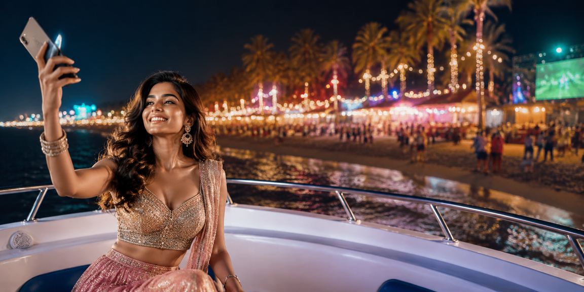 Bollywood scene with gaming and VIP bonus theme